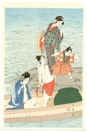 Kitagawa Utamaro: Abalone divers - Artelino