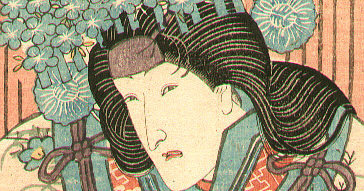 Japanese Print "Kabuki Beauty" by Utagawa Kunisada, 歌川国貞 (Utagawa Kunisada)