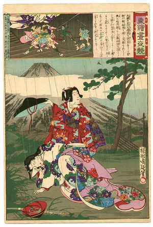 Toyohara Chikanobu: Tora - Azuma Nishiki Chuya Kurabe - Artelino
