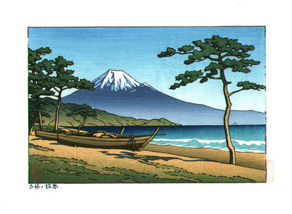 Kawase Hasui: Miho Beach and Mt.Fuji - Artelino