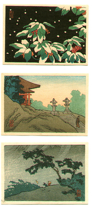 Takahashi Hiroaki: Three Miniature Prints - Artelino