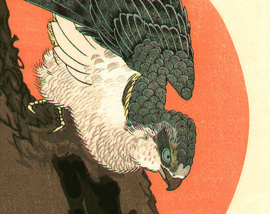 Utagawa Hiroshige: Hawk and Red Sun - Artelino