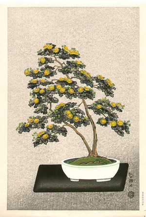 Ito Nisaburo: Bonsai Chrysanthemum (right panel) - Artelino