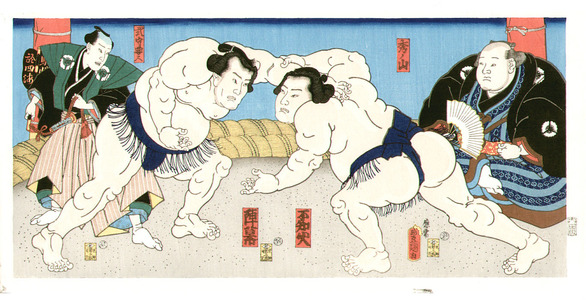 Utagawa Kunisada: Sumo Match - Artelino
