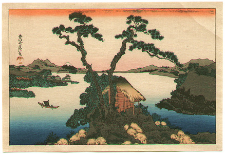 Katsushika Hokusai: Lake Suwa - Fugaku Sanjurokkei - Artelino