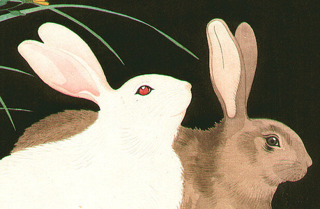 Nishimura Hodo: Rabbits - Artelino