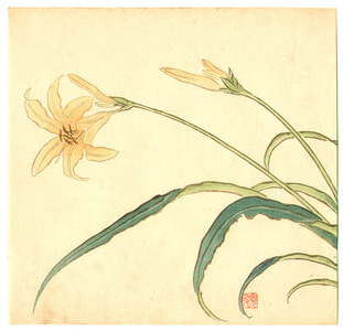 今尾景年: Yellow Lilies - Artelino