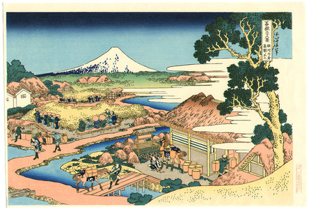 Katsushika Hokusai: Tea Garden - Fugaku Sanju-rokkei - Artelino