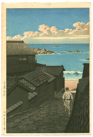 川瀬巴水: Namikiri in Shima - Artelino