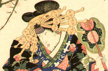 Utagawa Kunisada: Beauty Sumo Referee - Artelino