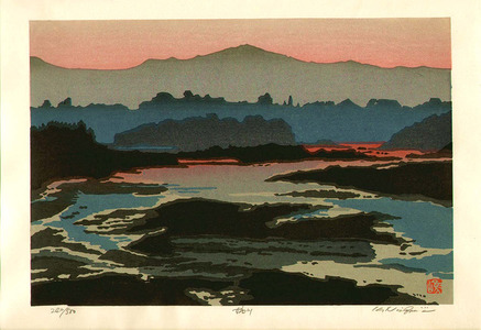 Nishijima Katsuyuki: Lake in Evening - Artelino