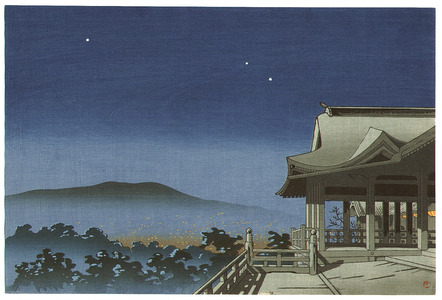 Unknown, 無款 (null)による浮世絵「Stary Night at Kiyomizu Temple」