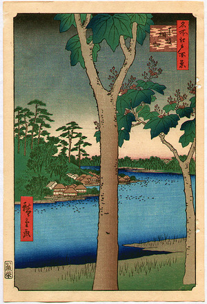 Utagawa Hiroshige: Meisho Edo Hyakkei - Akasaka Kiribatake - Artelino