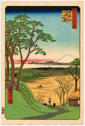 Utagawa Hiroshige: Meisho Edo Hyakkei - Meguro Jijigachaya - Artelino