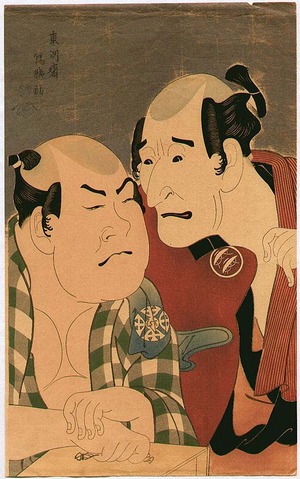 Toshusai Sharaku: Nakamura and Nakajima - Kabuki - Artelino