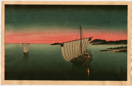 Unknown: Two Boats in the Sunset - Artelino