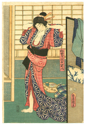 Utagawa Kunisada: Courtesan Segawa - Artelino