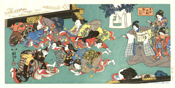 Utagawa Yoshitora: In with the Fortune, Out with the Devil! - Artelino