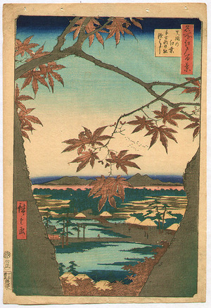 Utagawa Hiroshige: Mama no Momiji - 100 Famous Views of Edo - Artelino