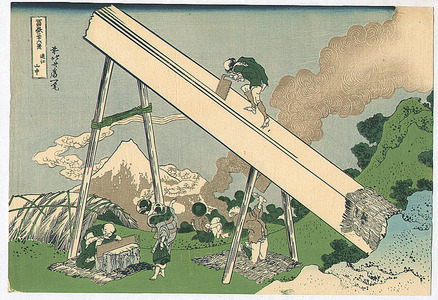 Katsushika Hokusai: Lumbermen - Fugaku Sanju-rokkei - Artelino