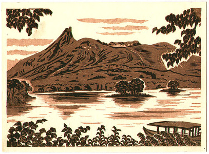 Maeda Masao: Ohnuma Lake and Mt. Komagatake - Artelino