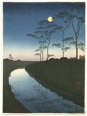 古峰: Canal under the Moonlight - Artelino