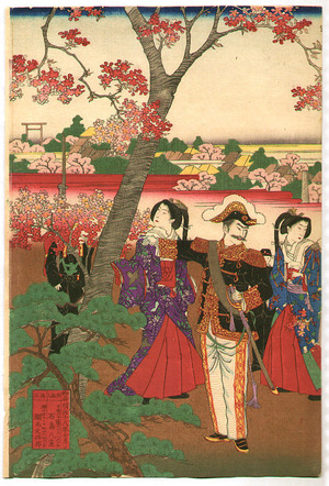 Unknown: Emperor and Empress Meiji at Railroad Station - Artelino