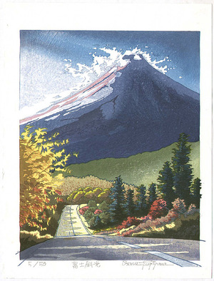 Morozumi Osamu: Evening Light at Mt. Fuji - Japan - Artelino