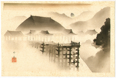 Domoto Insho: Kiyomizu Temple in the Mist - Artelino
