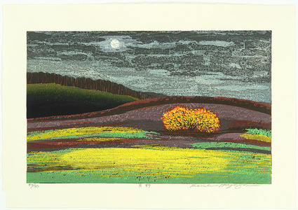 Hayashi Waichi: Field under the Full Moon - Artelino