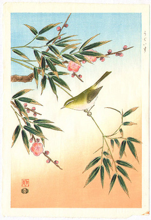 Ashikaga Shizuo: Bush Warbler - Artelino