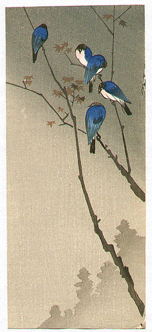 Unknown: Five Blue Birds - Artelino