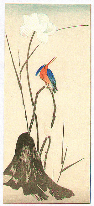 日本版画 "Kingfisher" 由 Unknown, 無款 (null) 创作