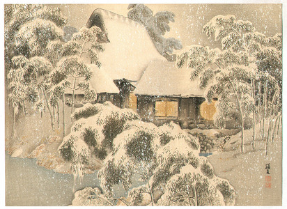 Shoda Kakuyu: Snow in Fushimi - Artelino