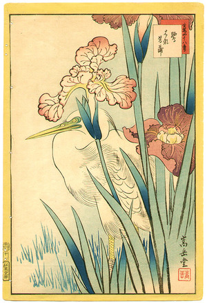 Nakayama Sugakudo: Heron and Iris - Artelino