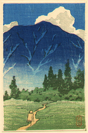 Kawase Hasui: Towards a Blue Mountain - Artelino