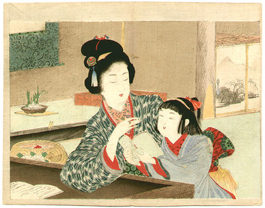 Yamada Keichu: Mother and daughter - Artelino