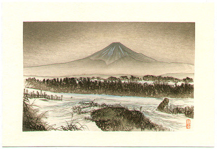 Tsukioka Kogyo: Mt. Fuji in Winter - Artelino