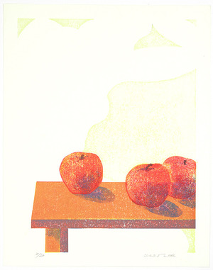 Japanischer Druck "Scenery with Apples -2" von Unknown, 無款 (null)