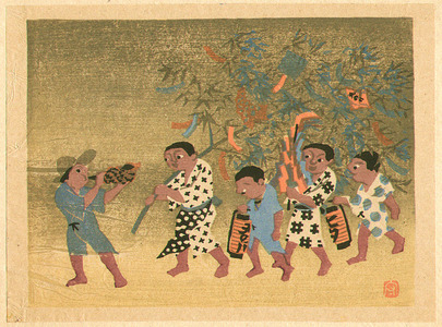 Mori Doshun: Star Festival in Hida - Japanese Native Customs - Artelino