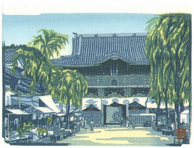 日本版画 "Kuwana Shrine - Kuwana Fubutsu Shi" 由 Unknown, 無款 (null) 创作