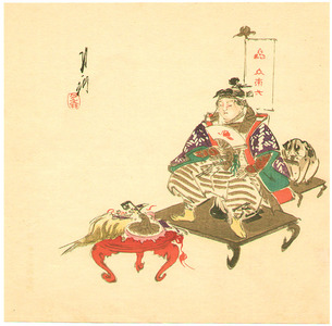 Japanese Print "Peach Boy" by Ogata Gekko, 尾形月耕 (Ogata Gekko)