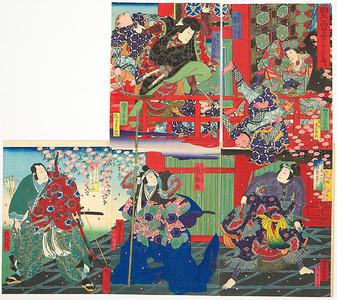 Unknown: Magician and Princess on Balcony - Kabuki - Artelino