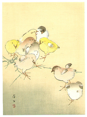 Kikuchi Hobun: Pastel Chicks - Artelino