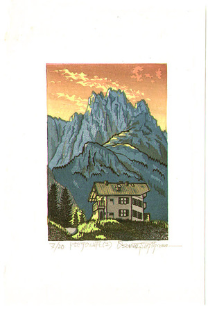 Morozumi Osamu: A Lodge on the Dolomites - Italy - Artelino