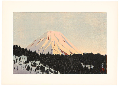 Okumura Koichi: Red Mount Fuji - Artelino