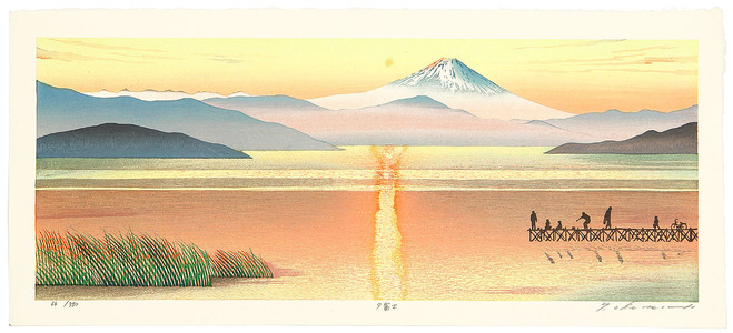 Okamoto Ryusei: Mt. Fuji in Evening Glow - Artelino