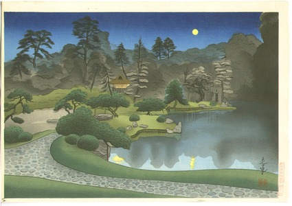 Ono Bakufu: Tea House in Moon Light - Artelino