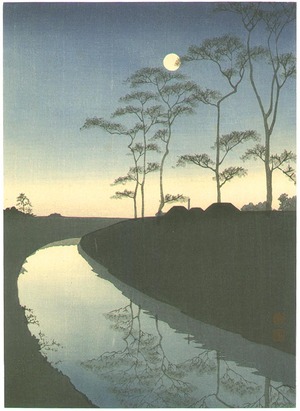 Koho: Canal by the Moonlight - blue version - Artelino