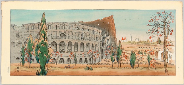 無款: Roman Colosseum - Landscapes and Customs of the World - Artelino